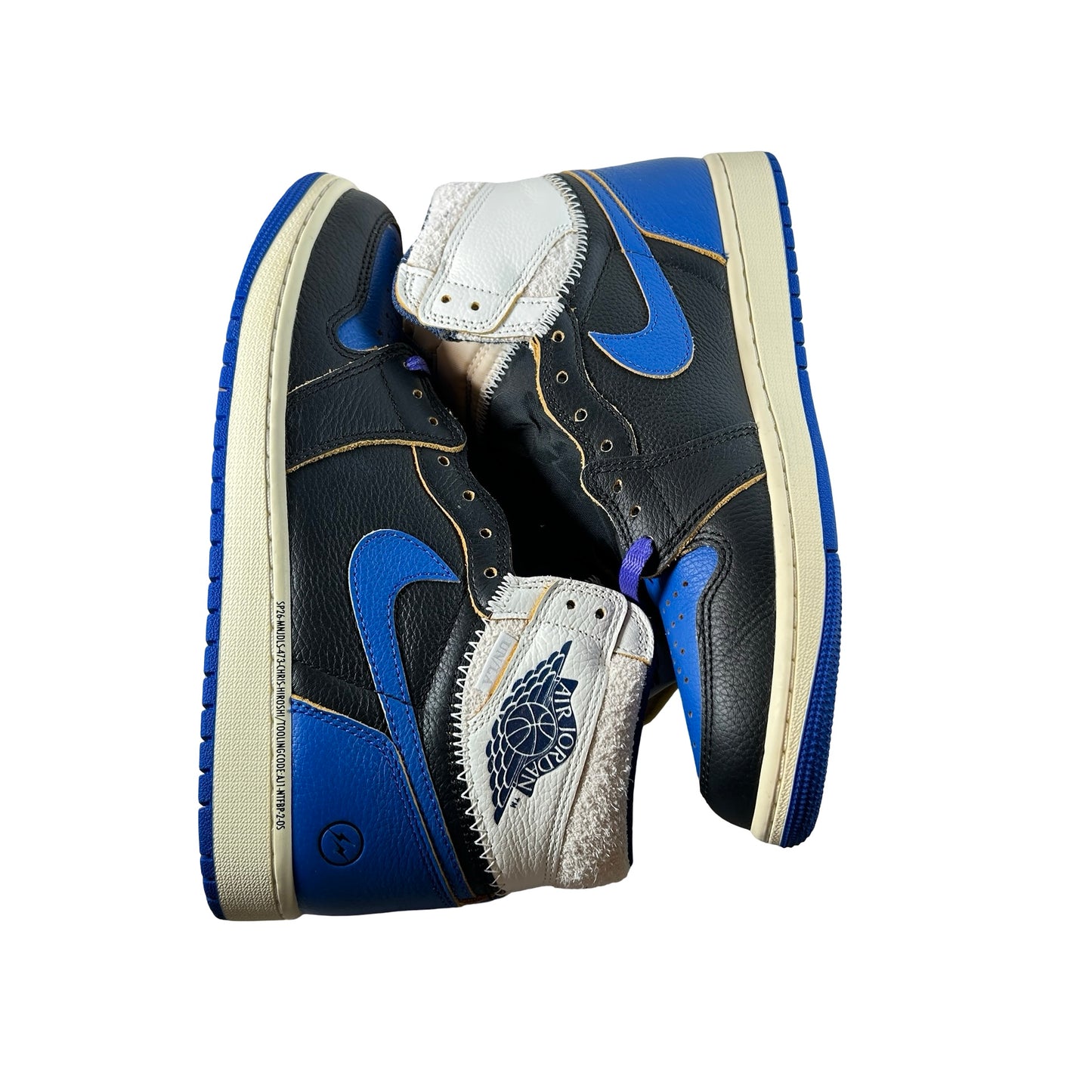 IO7847 001 Air Jordan 1 Retro High OG SP Fragment x Union LA Sport Royal [USED] - 9.5 M (Used)