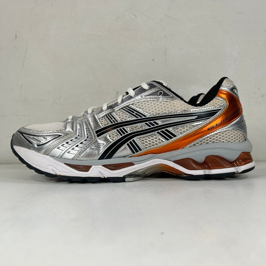 1201A019 109 ASICS Gel-Kayano 14 White Piquant Orange [USED] - 10 M (Used2)