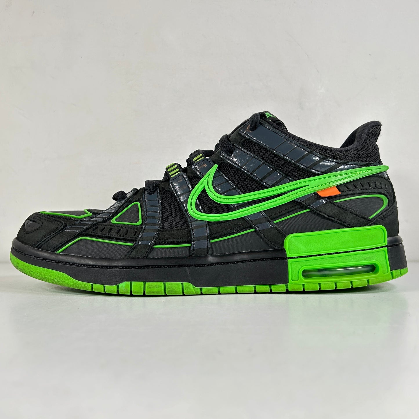 CU6015 001 Nike Air Rubber Dunk Off-White Green Strike [USED] - 11 M (Used)
