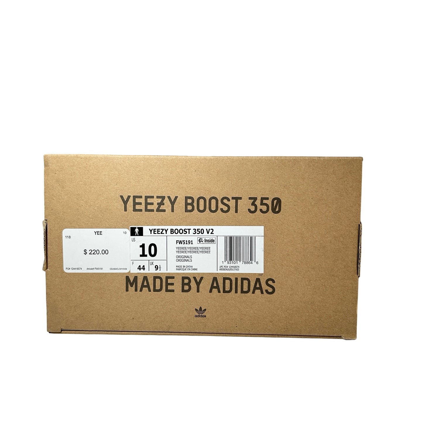 FW5191 Adidas Yeezy 350 Yeezreel [USED] - 10 M (Used)