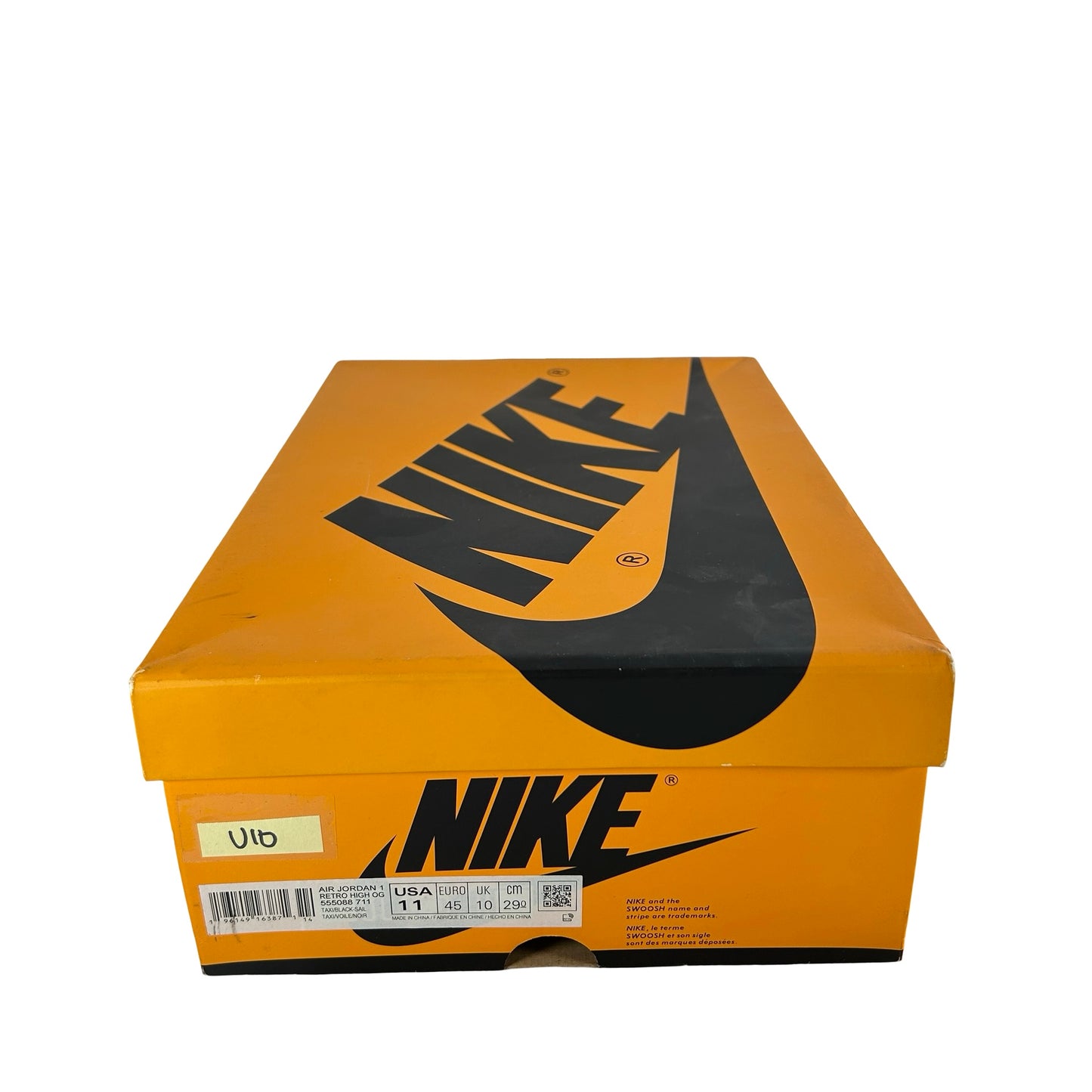 555088 711 Jordan 1 Retro High OG Yellow Toe [USED] - 11 M (Used10)