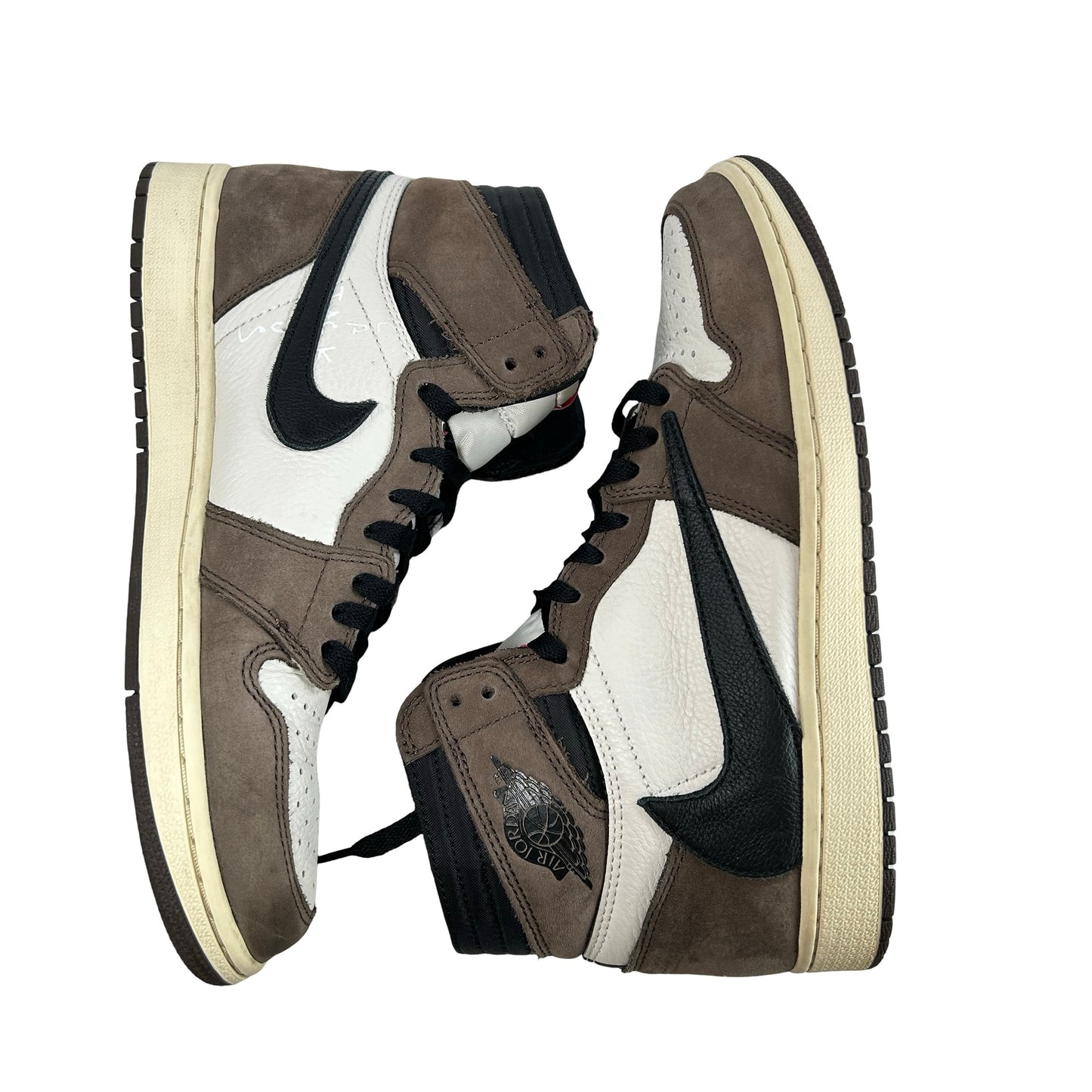 CD4487 100 Jordan 1 Retro High OG SP Travis Scott Mocha [USED] - 9.5 M (Used)