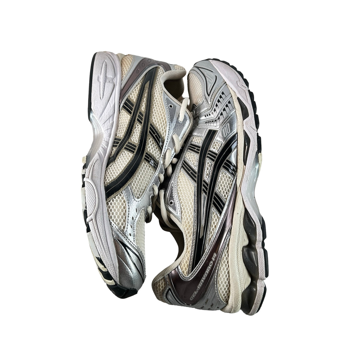 1201A019 108 ASICS Gel-Kayano 14 Cream Black Metallic Plum [USED] - 13 M (Used2)