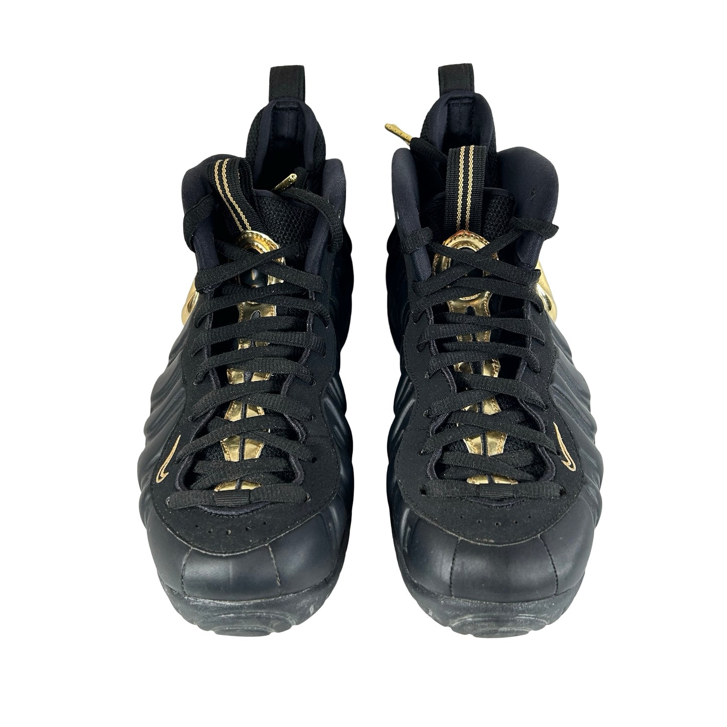 624041 009 Nike Air Foamposite Pro Black Metallic Gold [USED] - 8.5 M (Used) (No Box)