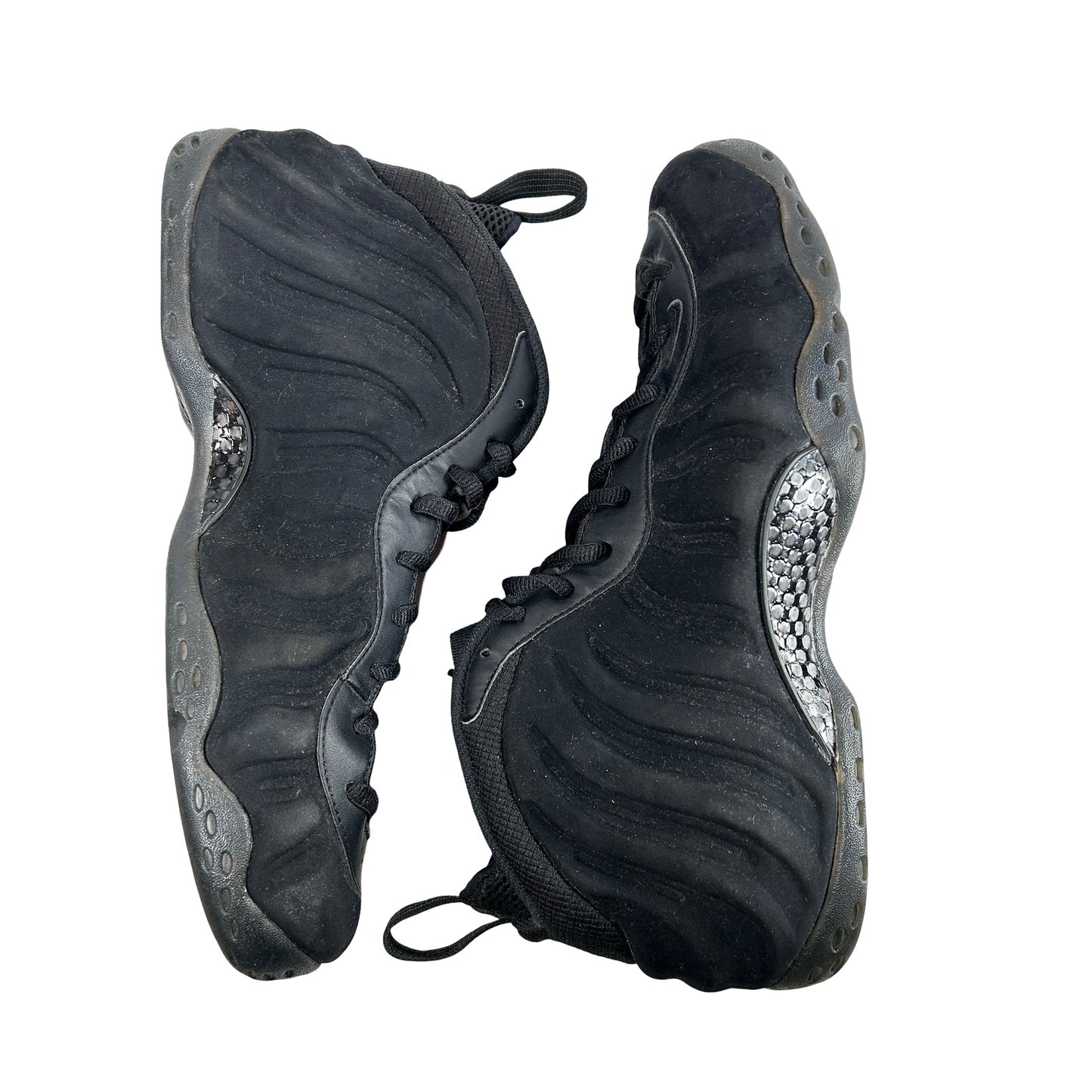 575420 006 Nike Air Foamposite One Black Suede [USED] - 13 M (Used) (No Box)