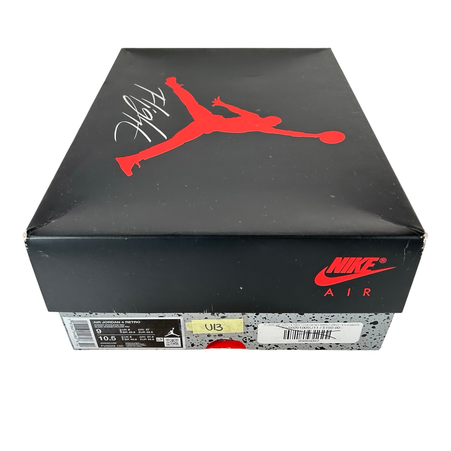 FV5029 100 Jordan 4 Retro White Cement (2025) [USED] - 9 M (Used13)