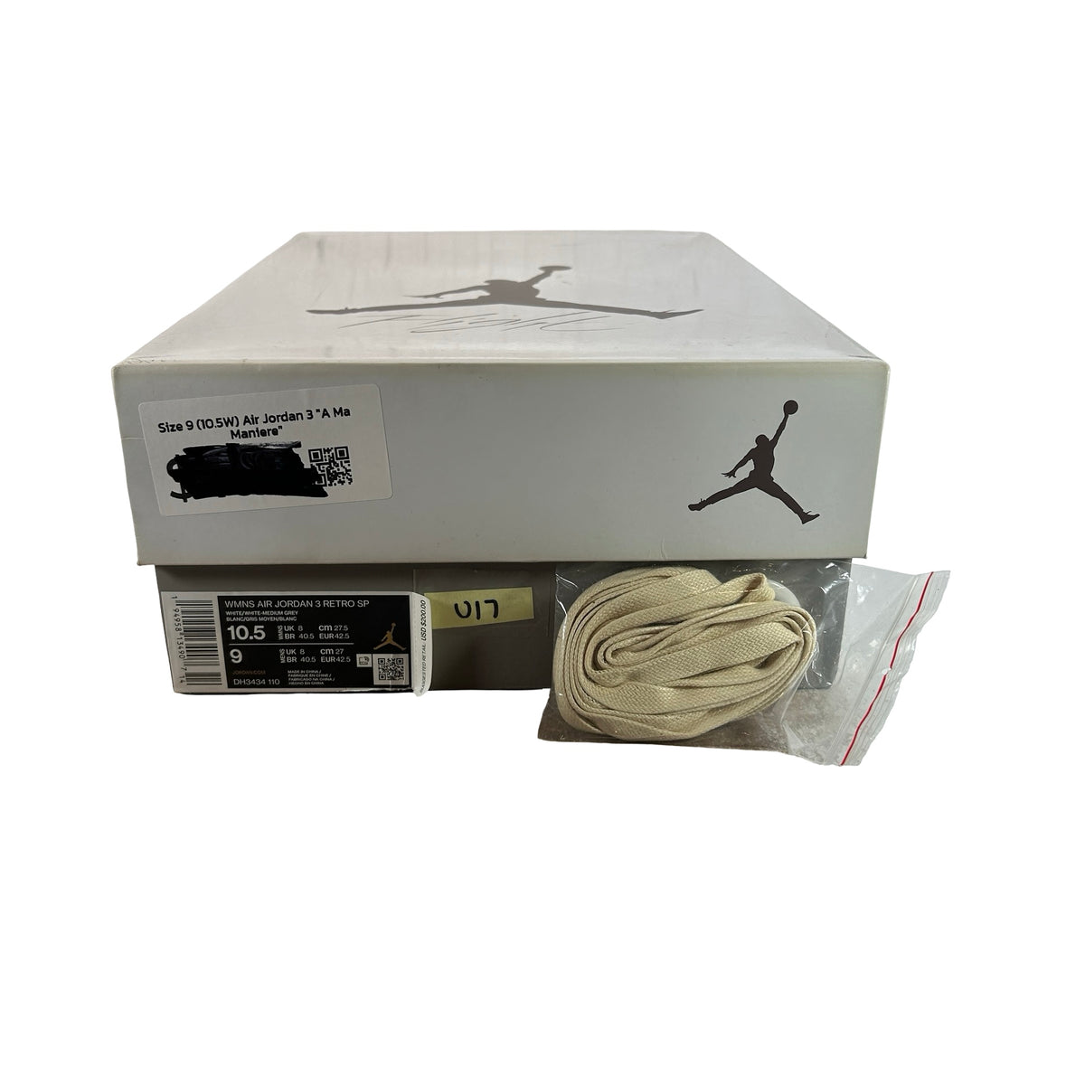 DH3434 110 Jordan 3 Retro A Ma Maniere [USED] - 10.5 W / 9 M (Used17)
