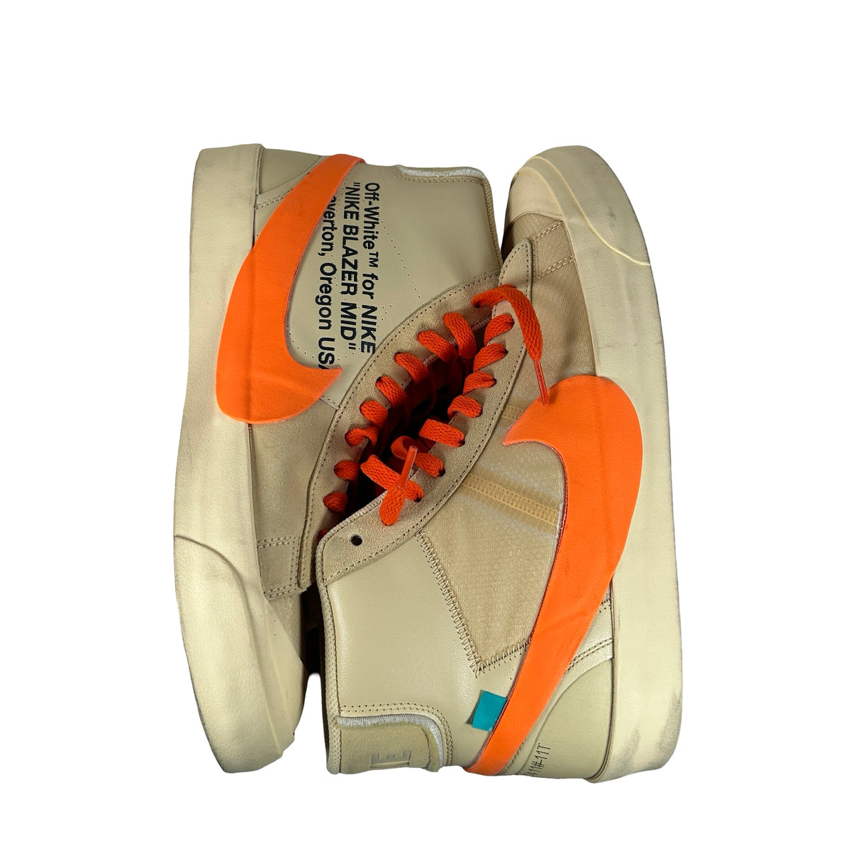 AA3832 700 Nike Blazer Off-White Orange [USED] - 11.5 M (Used) (No Box)