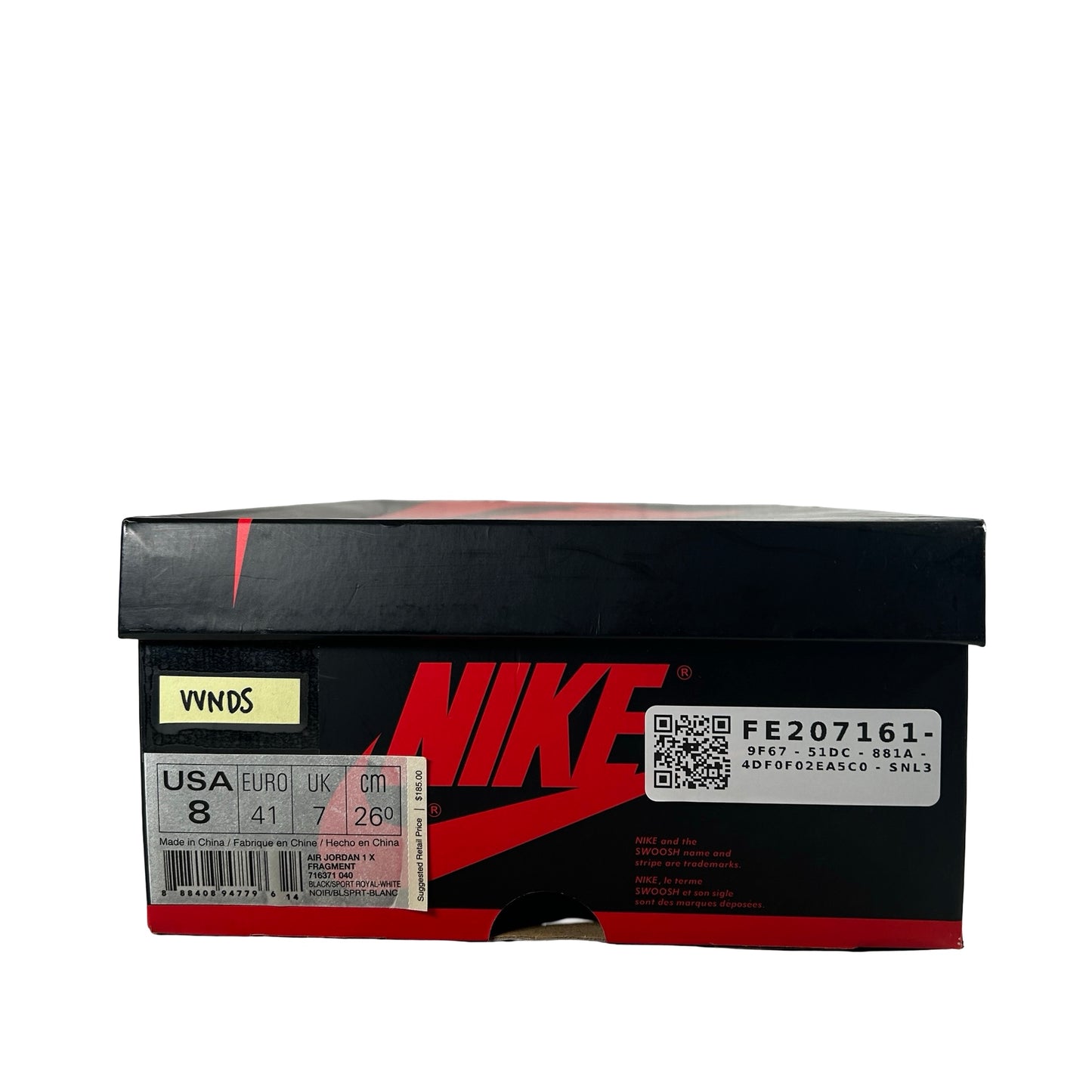 716371 040 Jordan 1 Retro High Fragment [USED] - 8 M (VVNDS)