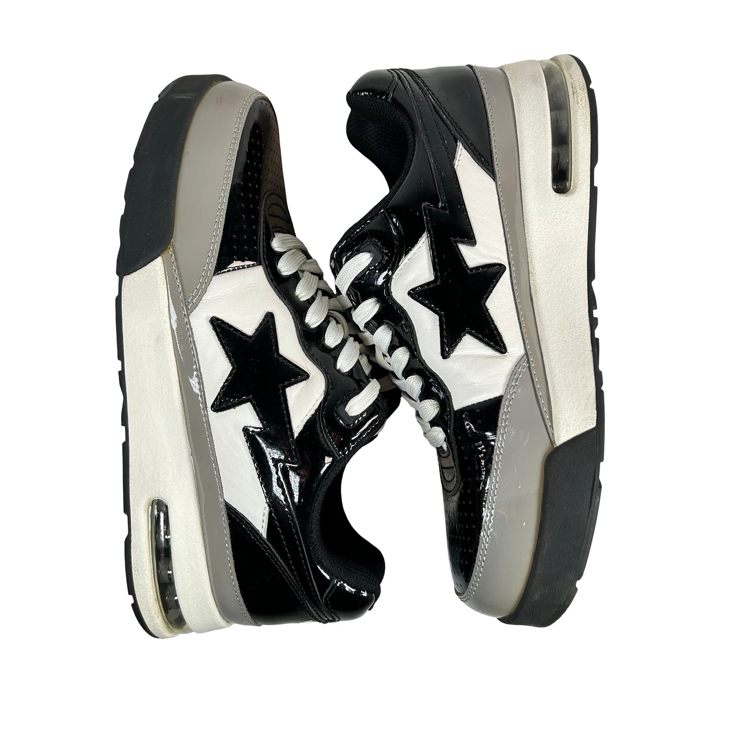 1J20191009BLK A Bathing Ape Bape Road Sta Black White [USED] - 7 M (Used) (No Box)