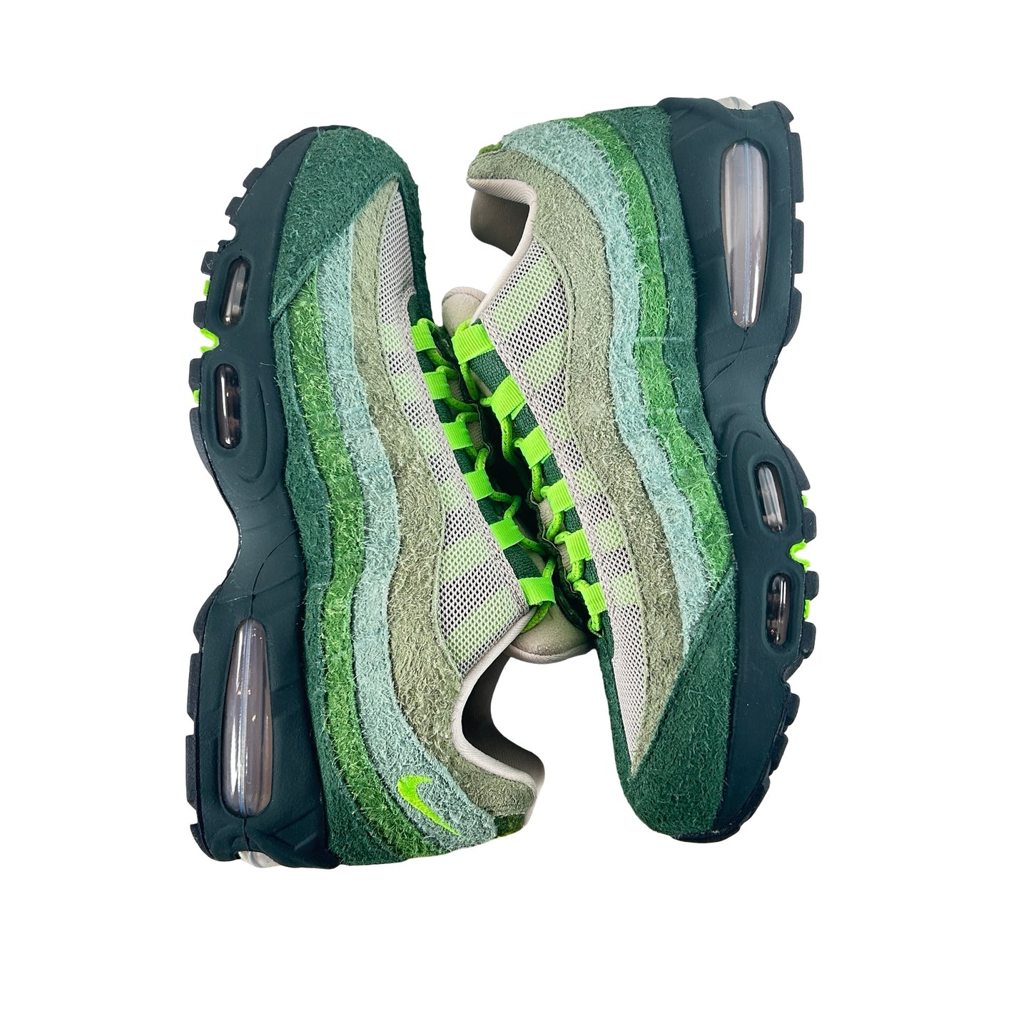 IQ3986 300 Nike Air Max 95 Big Bubble Ducks of a Feather Oregon Ducks The Woods [USED] - 9 M (Used)