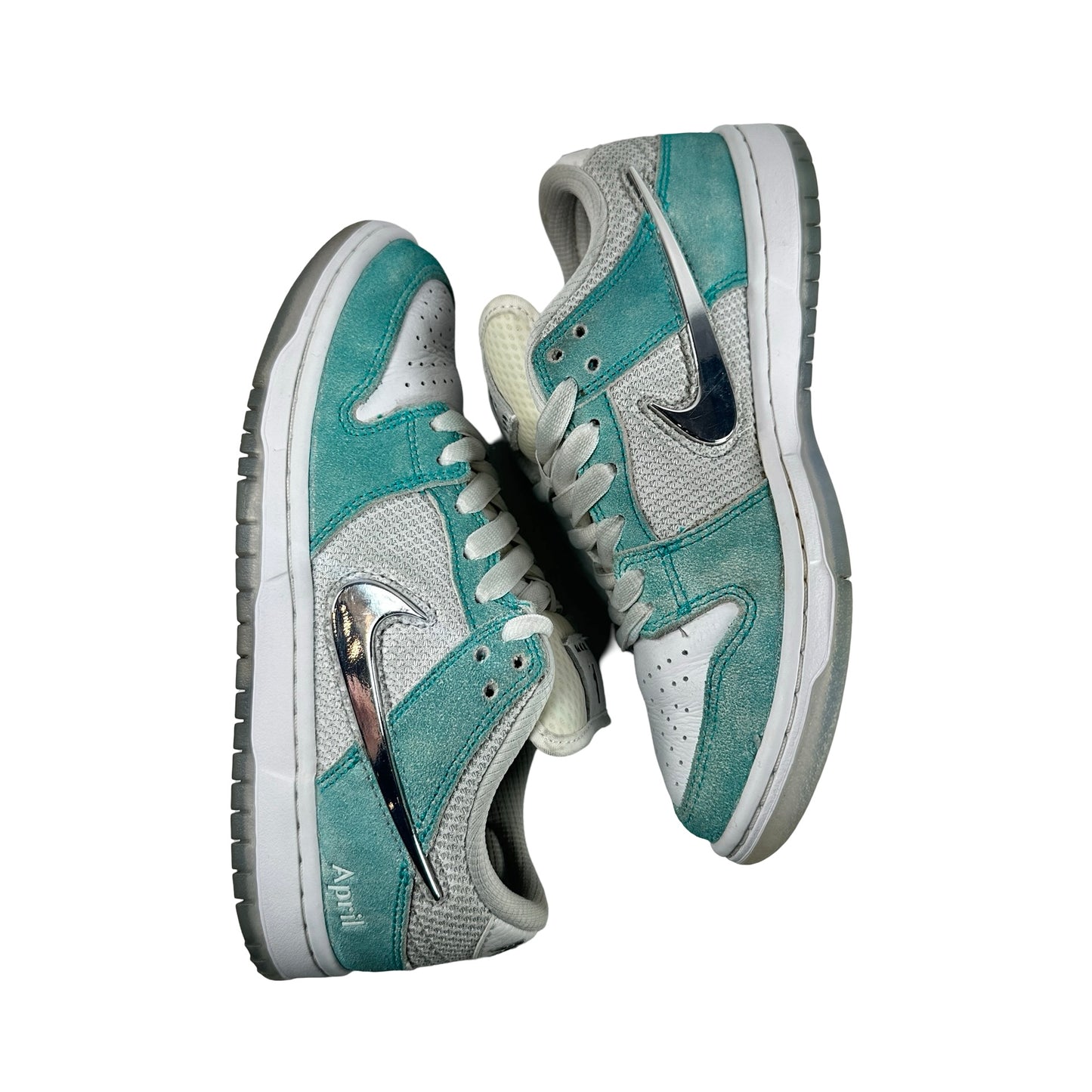 FD2562 400 Nike SB Dunk Low April Skateboards [USED] - 5 M (Used) (No Box)