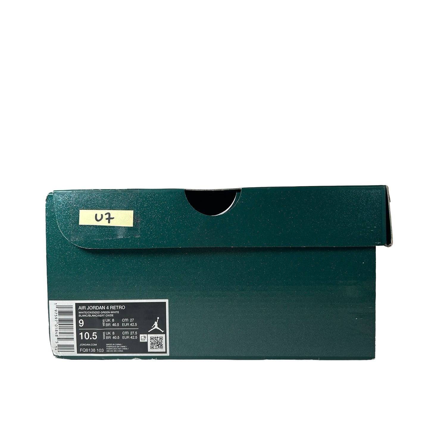 FQ8138 103 Jordan 4 Retro Oxidized Green [USED] - 9 M (Used7)