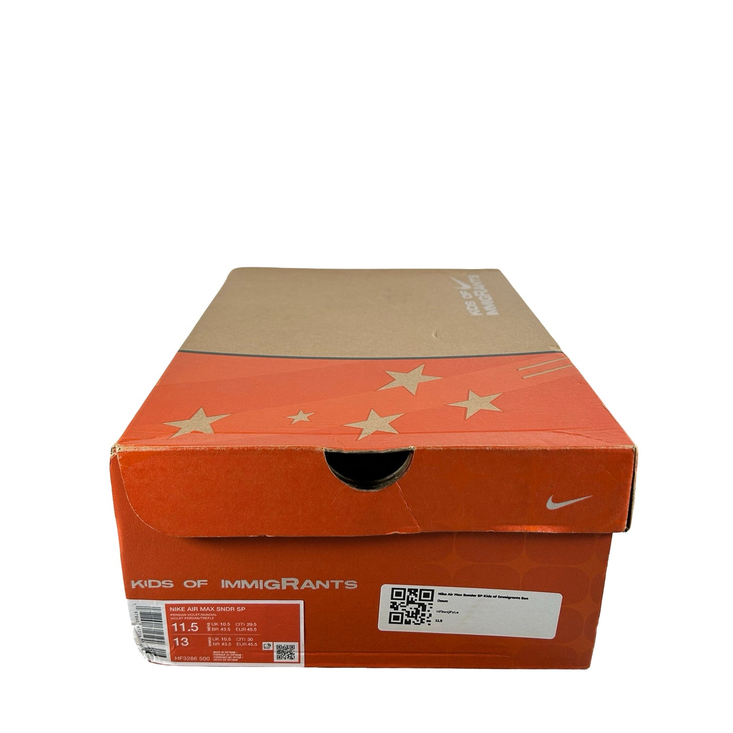 HF3286 500 Nike Air Max Sunder SP Kids of Immigrants Sun Down [USED] - 11.5 M (Used)