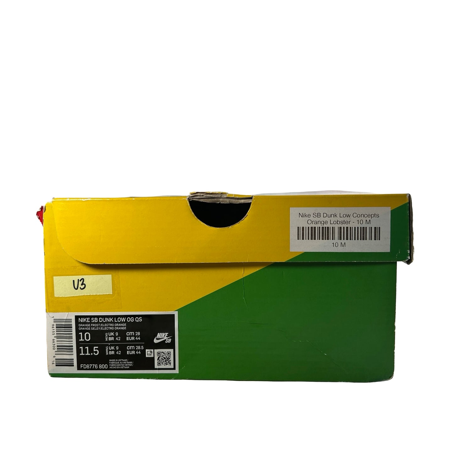 FD8776 800 Nike SB Dunk Low Concepts Orange Lobster [USED] - 10 M (Used3)