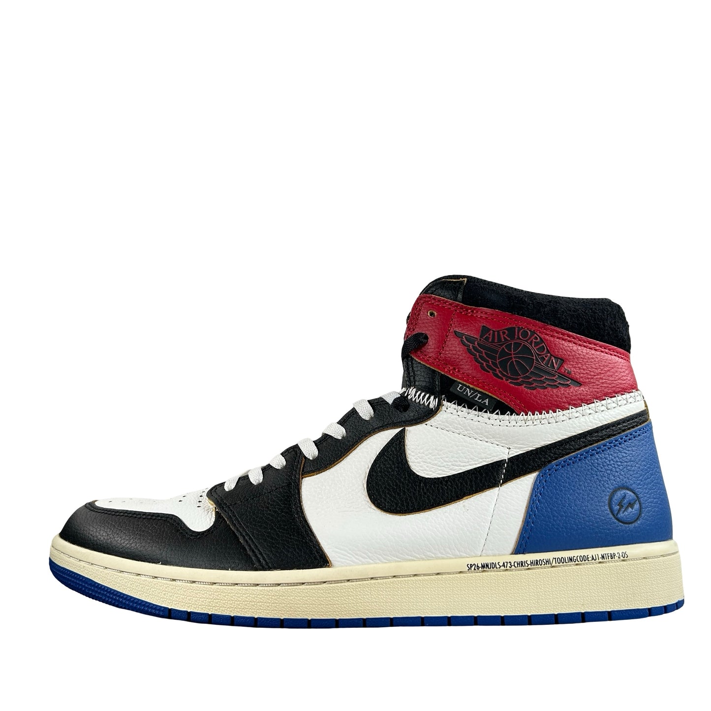 IO7847 002 Jordan 1 Retro High OG SP Fragment x Union LA Varsity Red Sport Royal [USED] - 14 M (Used2)