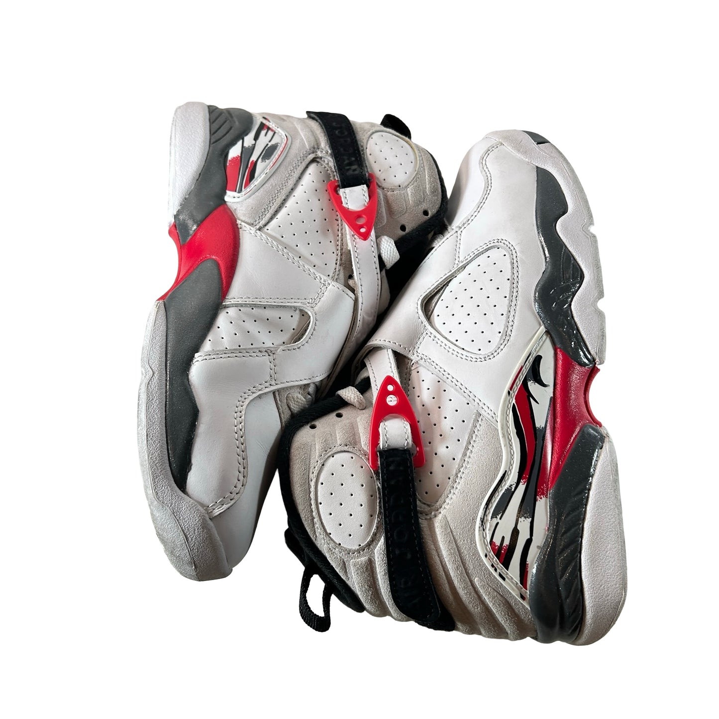 305368 100 Jordan 8 Retro White True Red (2025) (GS) [USED] - 4.5 Y (Used)