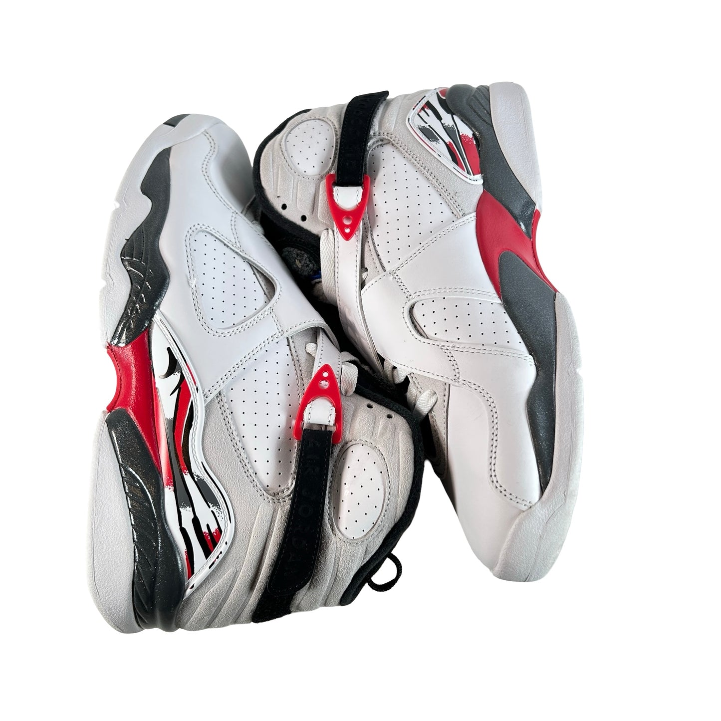305381 100 Jordan 8 Retro White True Red (2025) [USED] - 9.5 M (Used2)