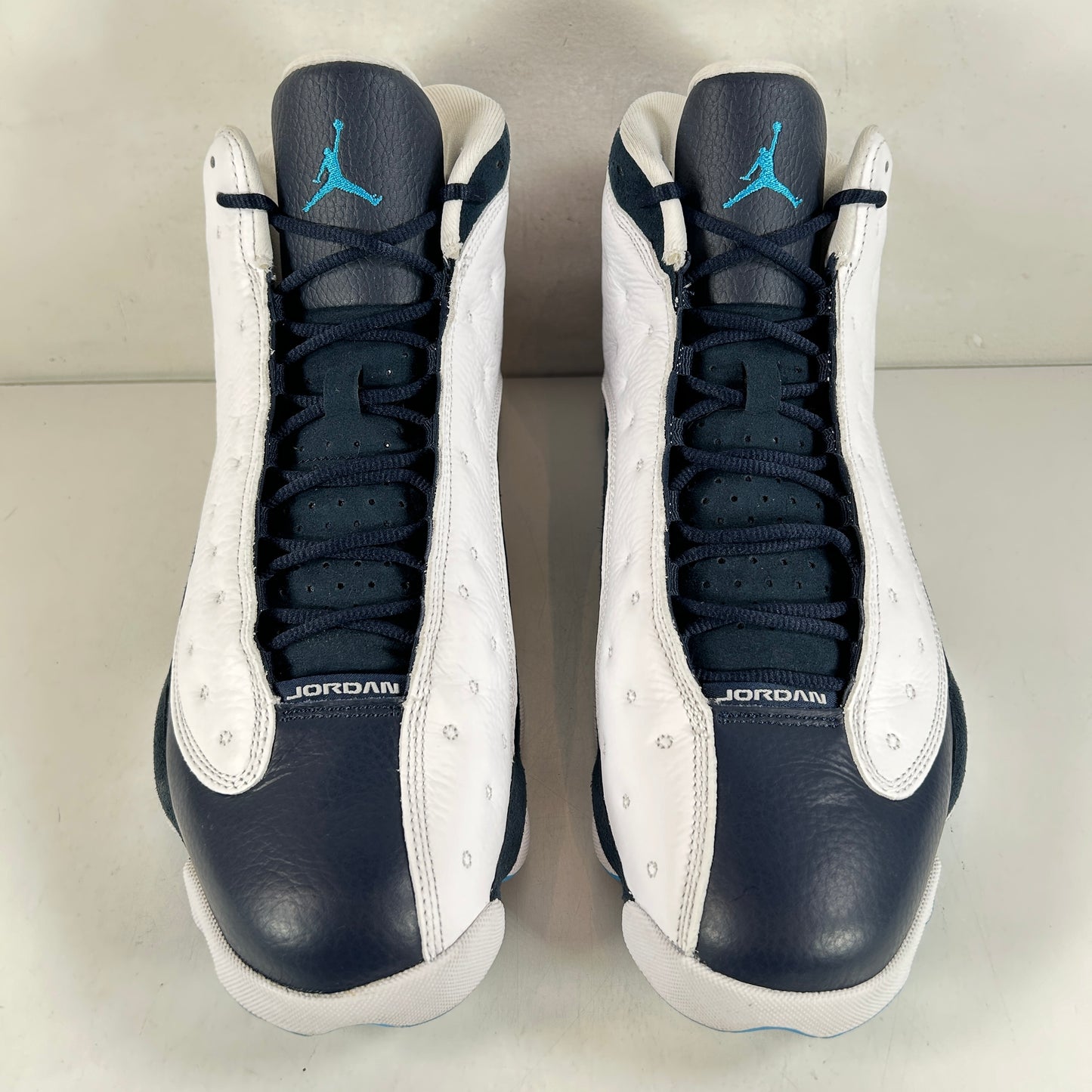 414571 144 Jordan 13 Retro Obsidian Powder Blue White [USED] - 13 M (Used)