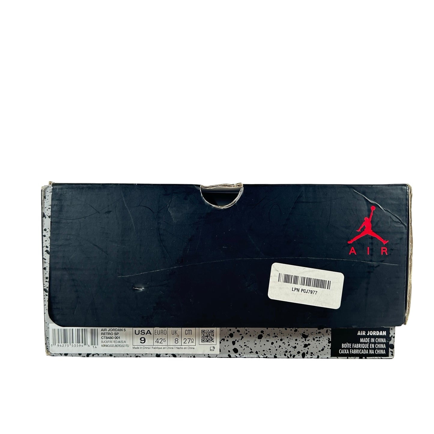 CT8480 001 Jordan 5 Off-White Black [USED] - 9 M (VNDS2)