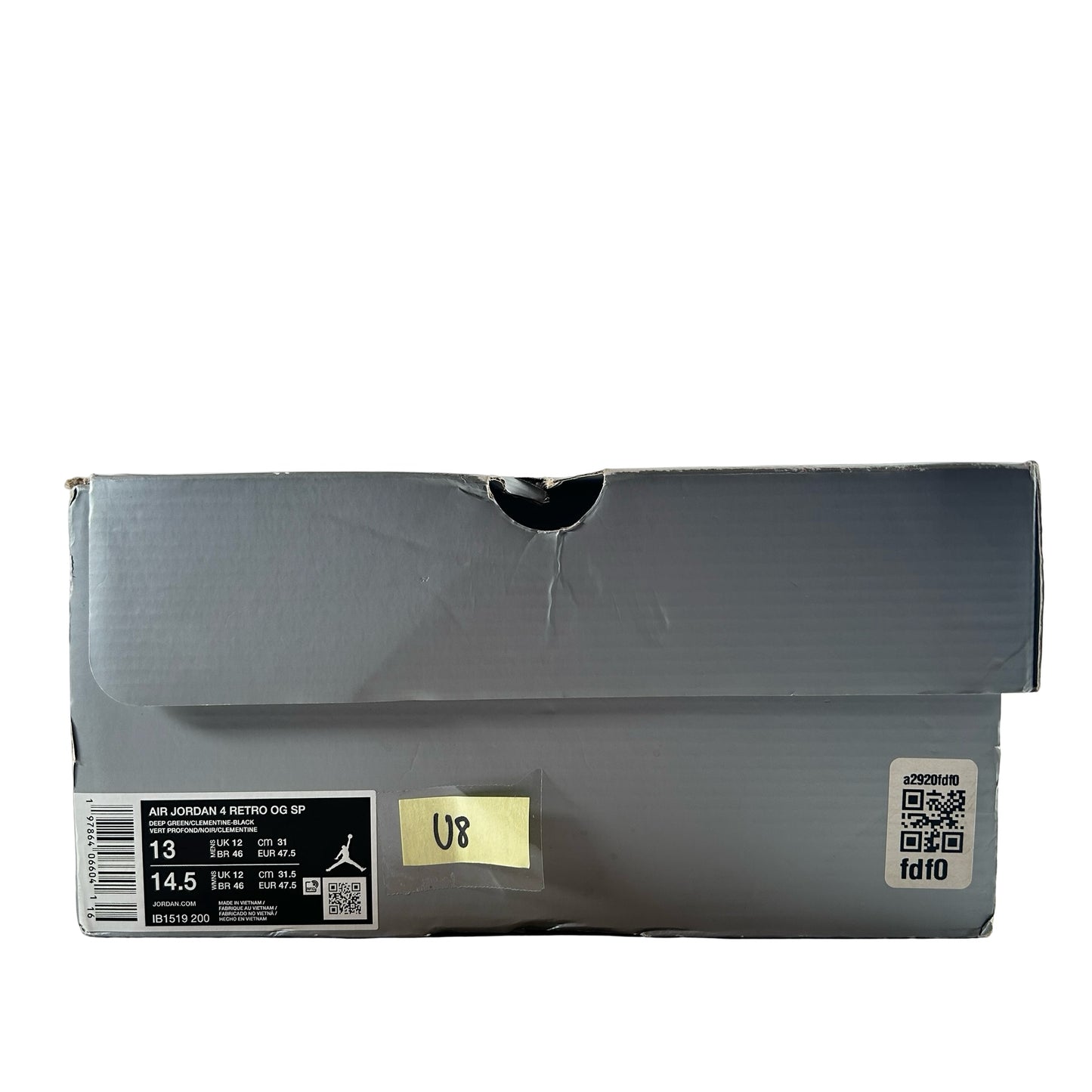 IB1519 200 Jordan 4 Retro OG SP Undefeated (2025) [USED] - 13 M (Used8)
