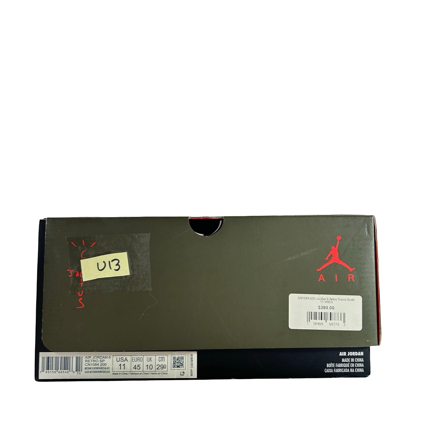 CN1084 200 Jordan 6 Retro Travis Scott [USED] - 11 M (Used13)
