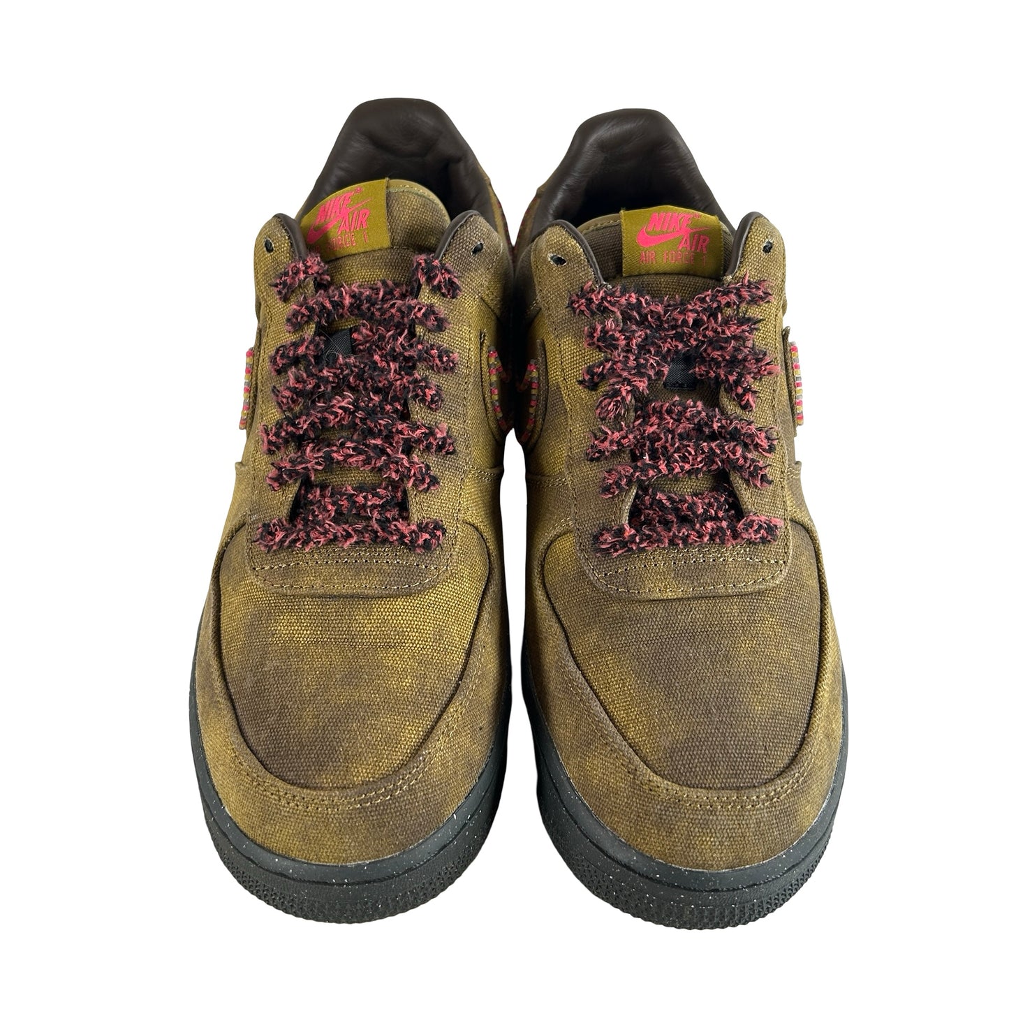 IO4474 300 Nike Air Force 1 Low '07 QS Boucle Desert Moss Fierce Pink [USED] - 11 M (Used)