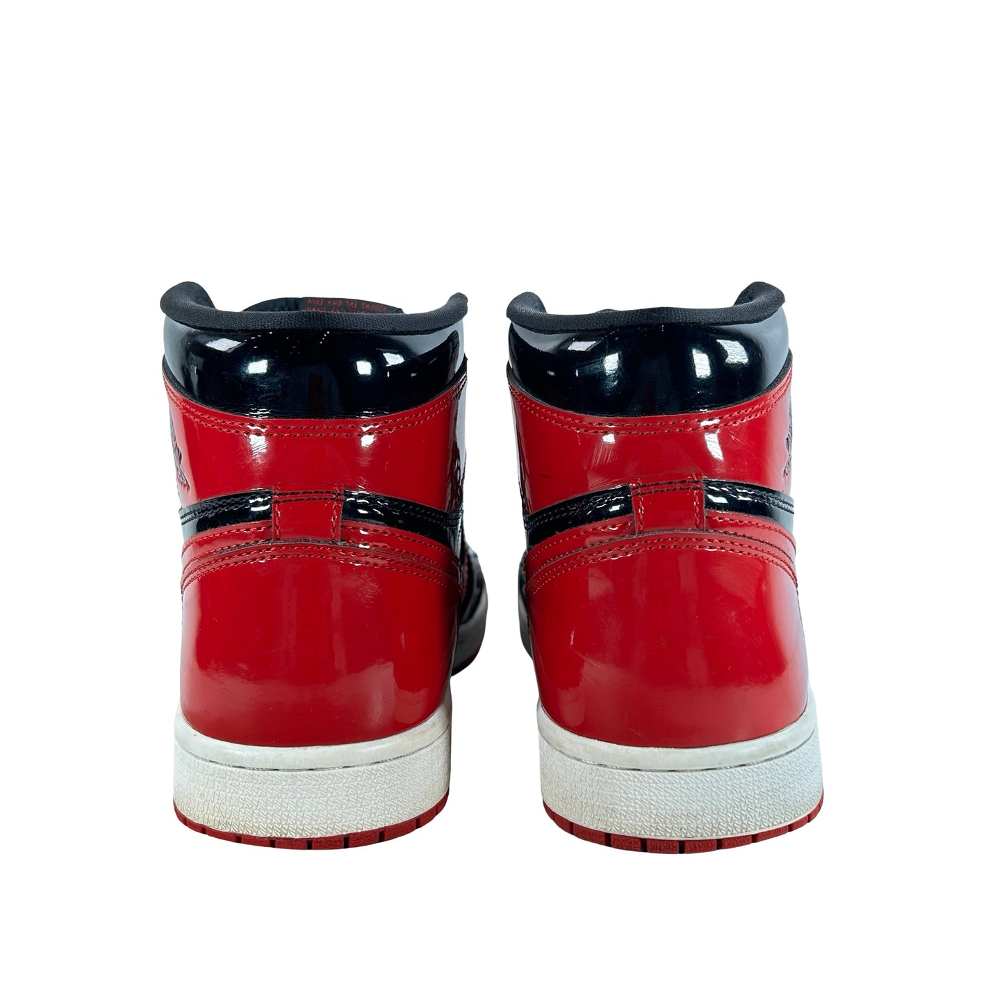 555088 063 Jordan 1 Retro High OG Patent Bred [USED] - 8 M (Used2) (No Box2)