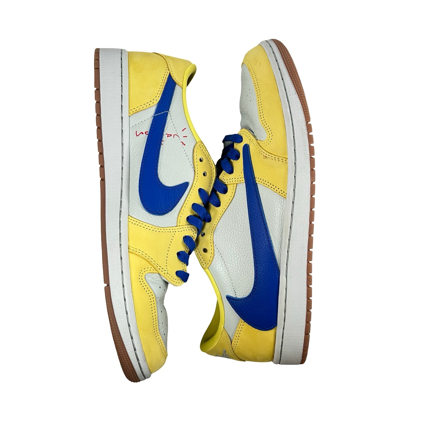 DZ4137 700 Jordan 1 Retro Low OG SP Travis Scott Canary (Women's) [USED] - 12.5 W (Used)