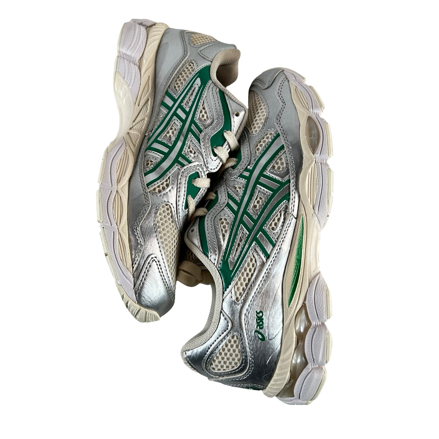 1201A971 200 ASICS Gel-NYC Cream Kale [USED] - 7 M (Used)