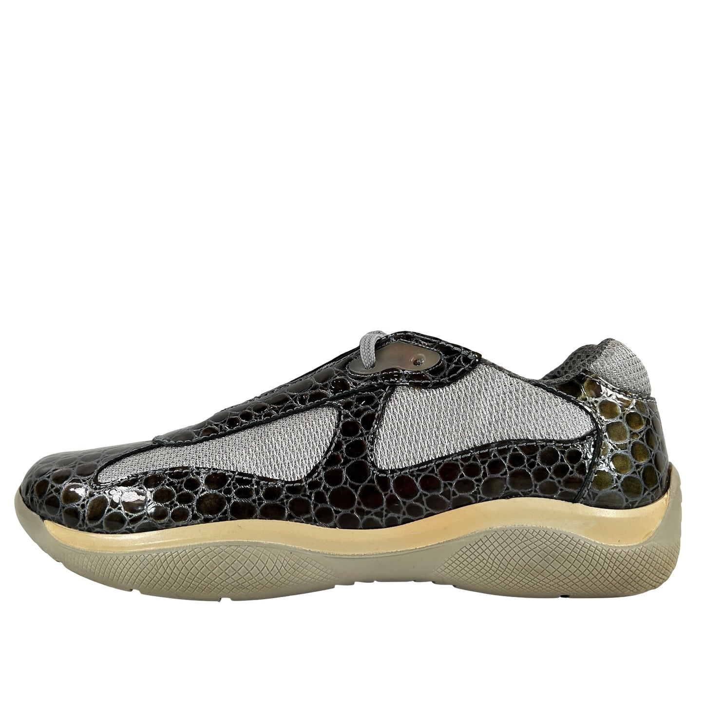 Prada America's Cup Brown Snakeskin [USED] - UK 9 / US 10 (Used) (No Box)