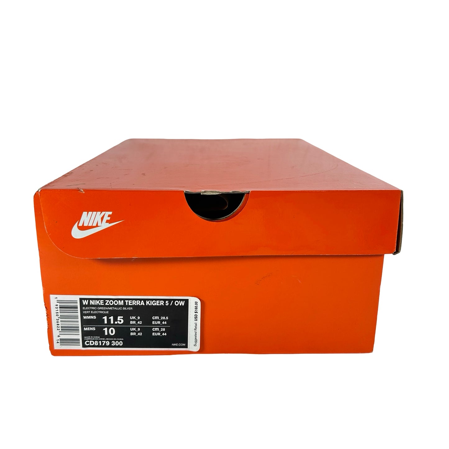 CD8179 300 Nike Zoom Terra Kiger 5 OFF-WHITE Electric Green (Women's) [USED] - 11.5 W / 10 M (Used)