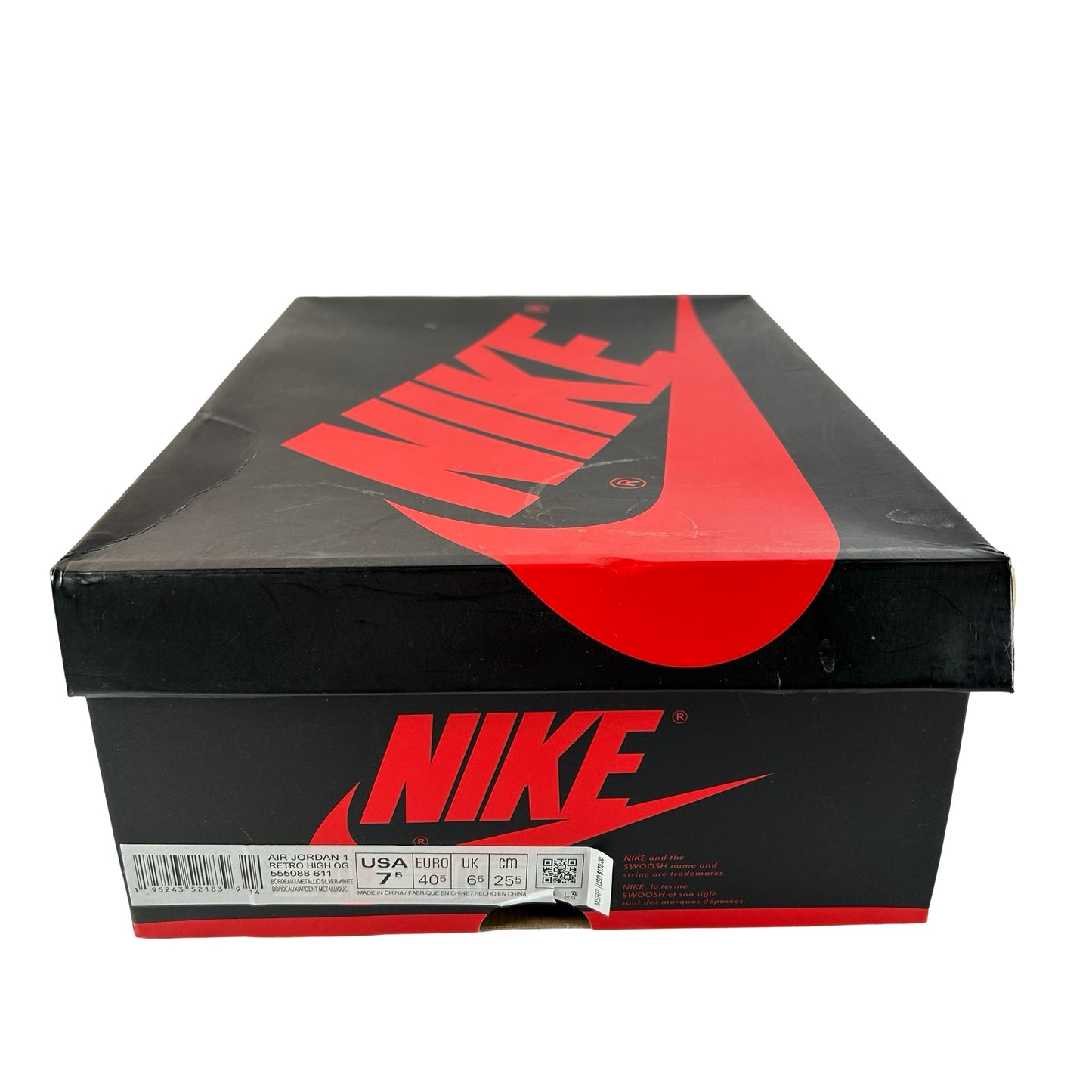555088 611 Jordan 1 Retro High OG Bordeaux [USED] - 7.5 M (Used)