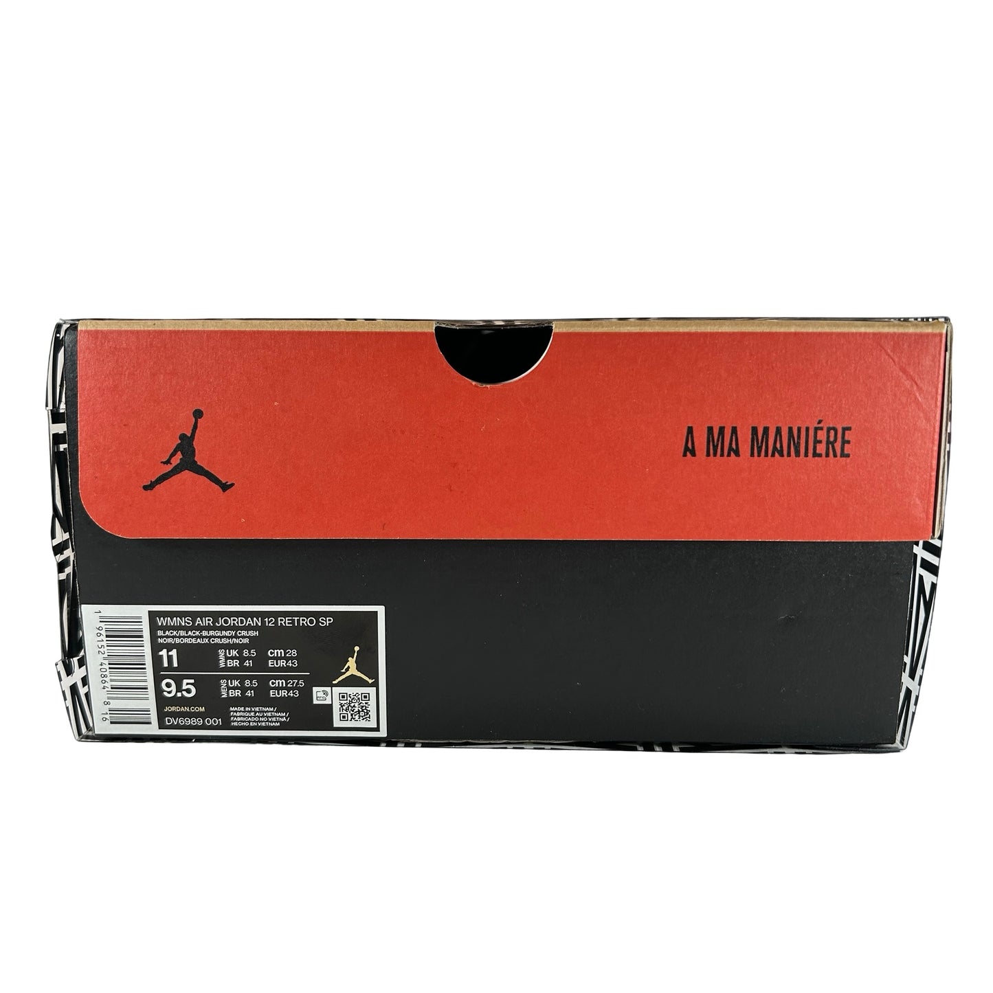 DV6989 001 Jordan 12 Retro SP A Ma Maniére Black (Women's) [USED] - 11 W (Used2)
