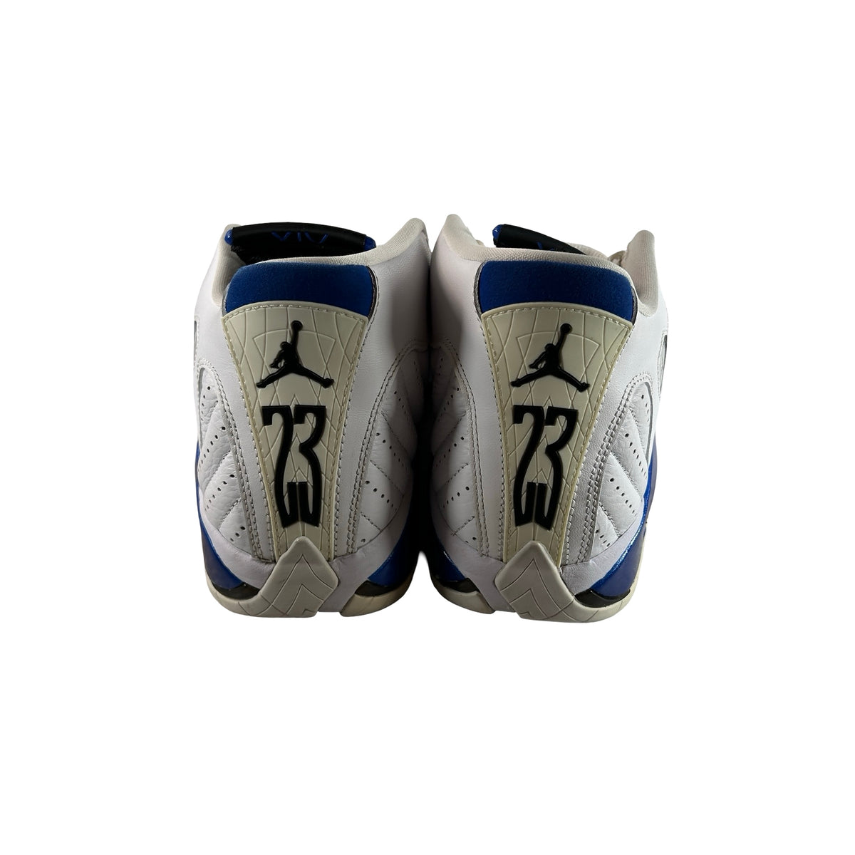 487471 104 Jordan 14 Retro White Hyper Royal [USED] - 9 M (Used3)