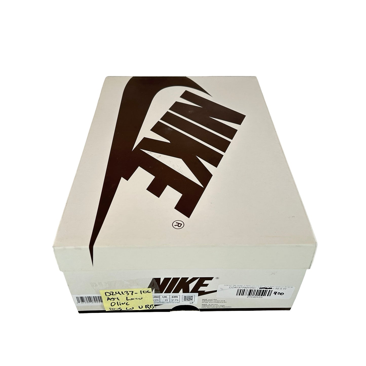 DZ4137 106 Jordan 1 Retro Low OG SP Travis Scott Olive (W) [USED] - 10.5 W (Used) (Replace Box)