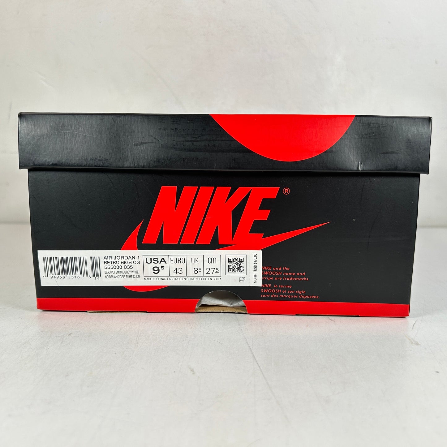 555088 035 Jordan 1 Retro High Shadow 2.0 [USED] - 9.5 M (Used)