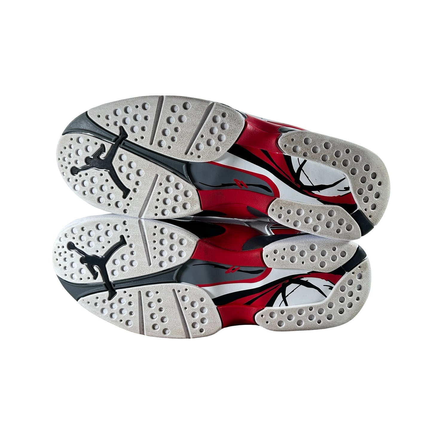 305381 100 Jordan 8 Retro White True Red (2025) [USED] - 10.5 M (Used7)