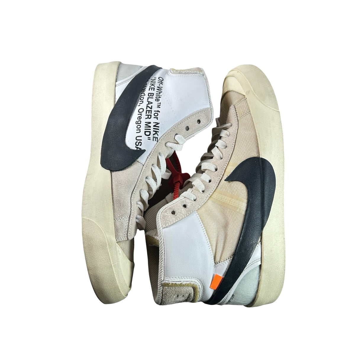 AA3832 100 Nike Blazer Mid Off-White [USED] - 10 M (Used)