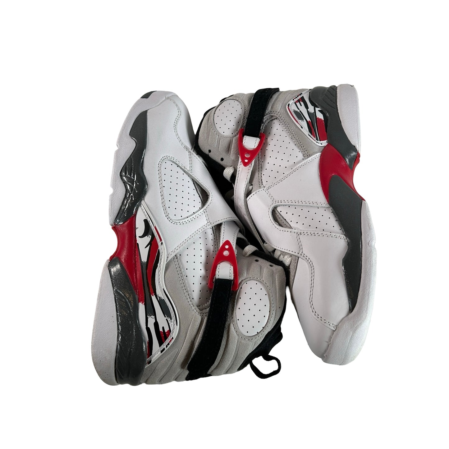 305368 100 Jordan 8 Retro White True Red (2025) (GS) [USED] - 7 Y (Used3)