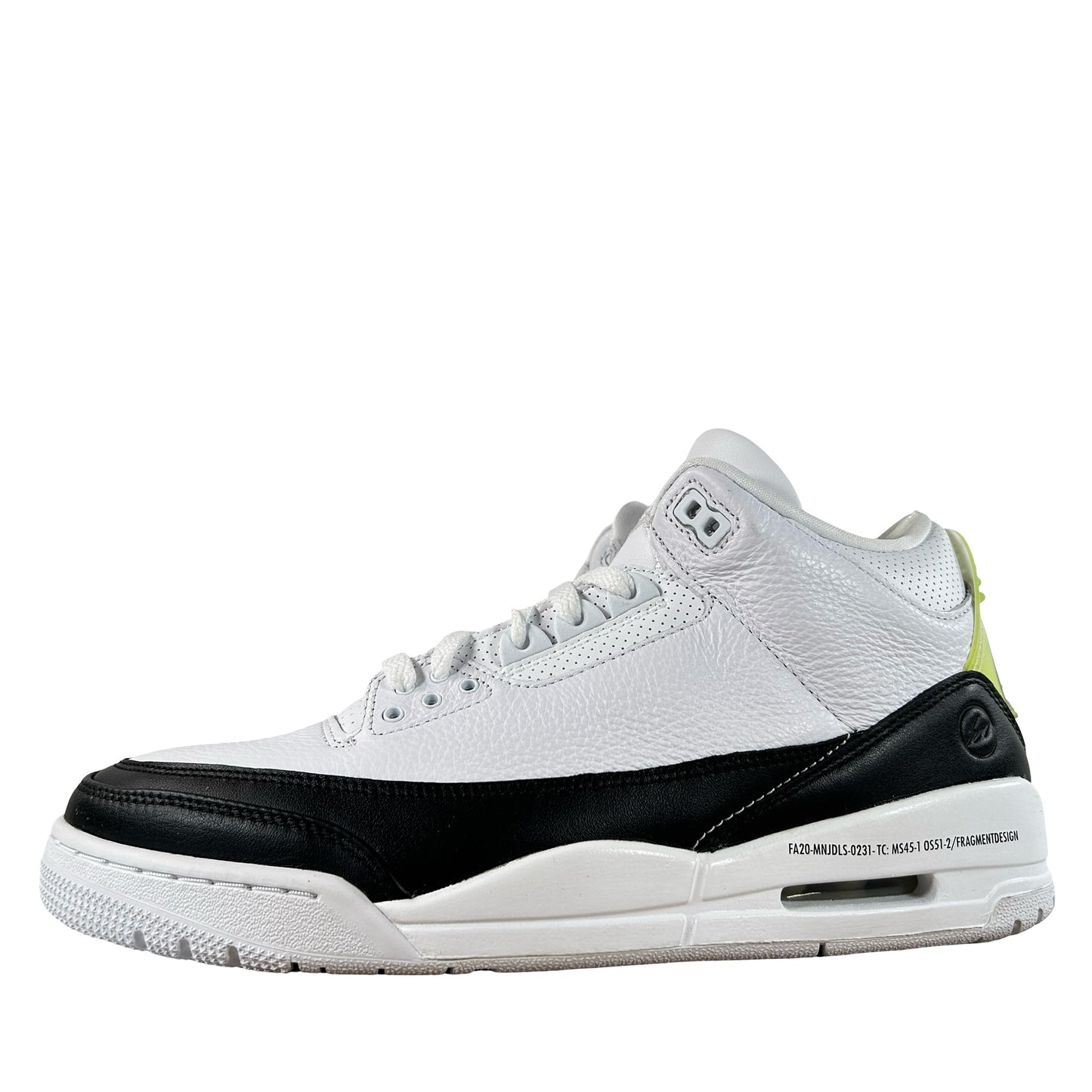 DA3595 100 Jordan 3 Retro Fragment - 10.5 M (Yellowing Tab)