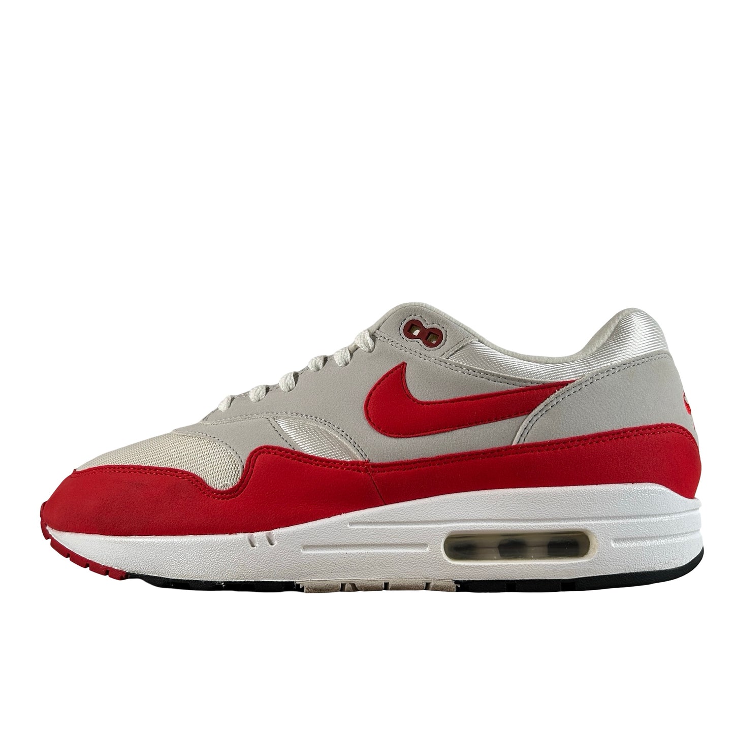908375 103 Nike Air Max 1 Anniversary Red (2017/2018 Restock Pair) [USED] - 11.5 M (Used) (No Box)