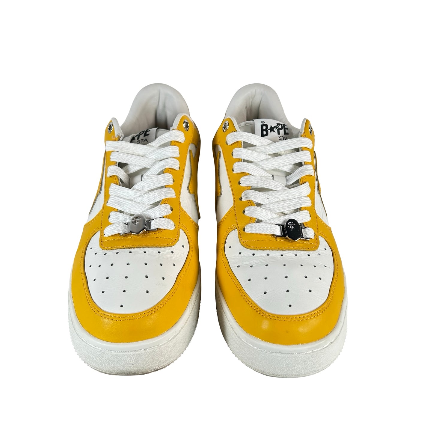 1L30191305 A Bathing Ape Bape Sta Low #3 White Orange Cloud Camo [USED] - 11 M (Used)