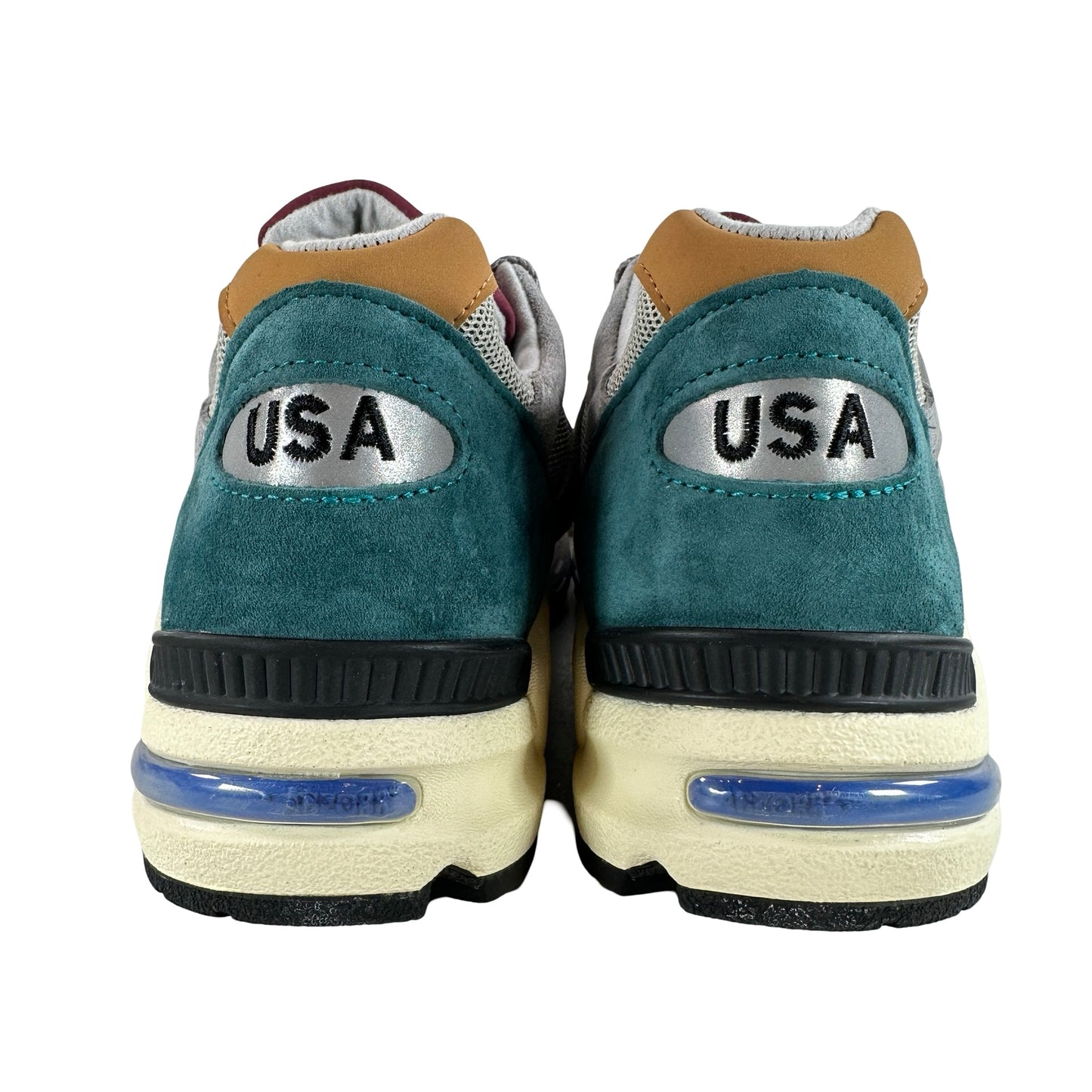 M990CP2 New Balance 990v2 Grey Green Maroon [USED] - 11 M (Used)