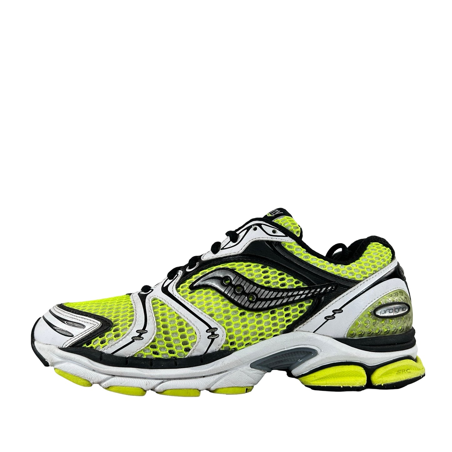 S70704-6 Saucony ProGrid Triumph 4 Yellow Silver [USED] - 9 M (Used)