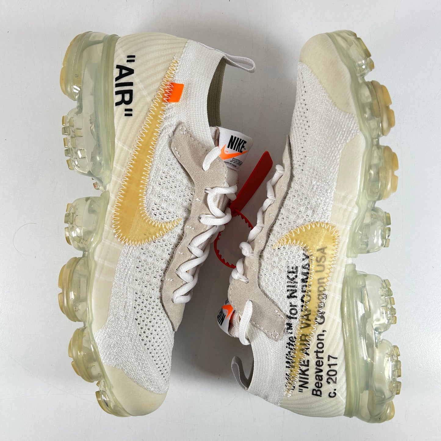 AA3831 100 Vapormax Off-White White [USED] - 10 M (Used)