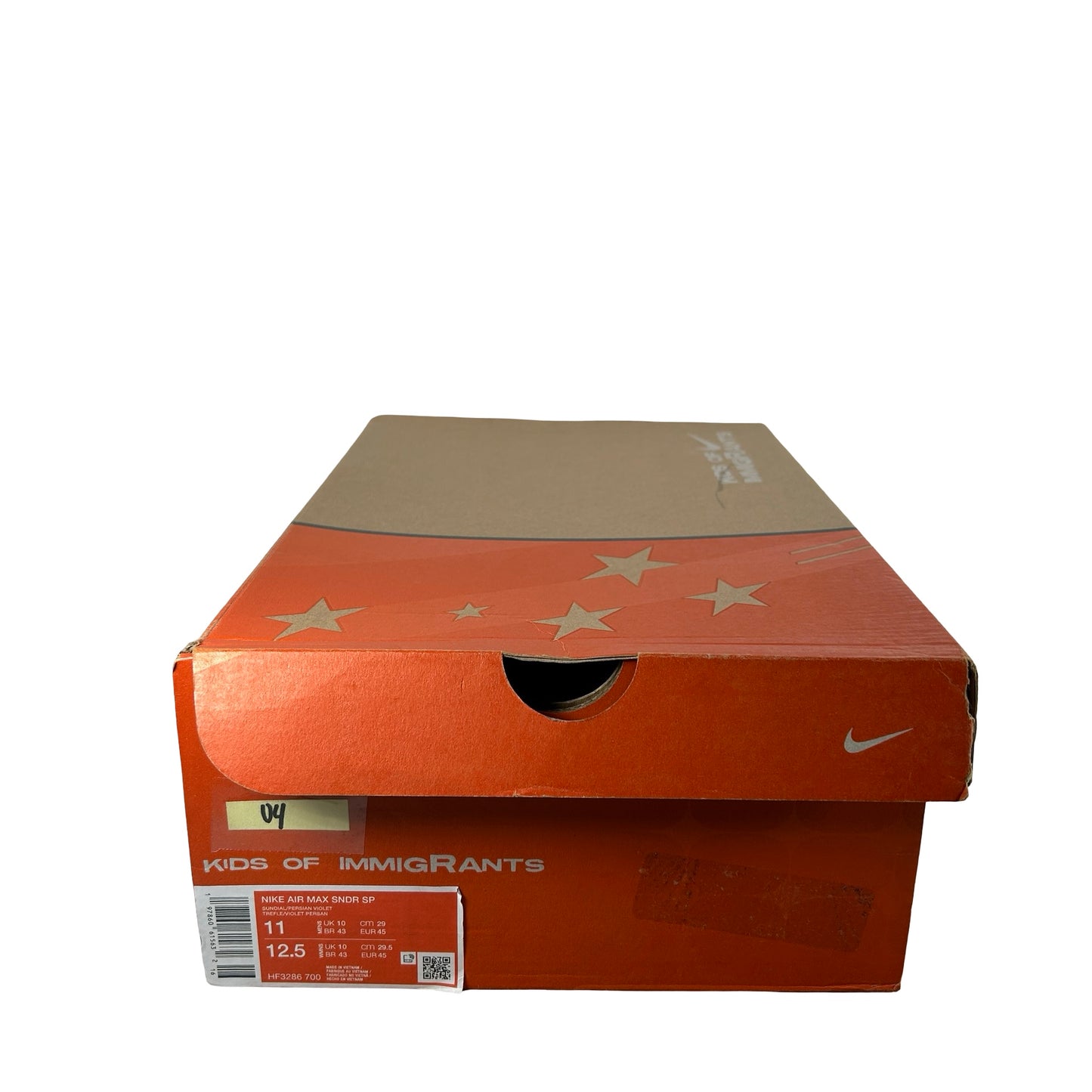 HF3286 700 Nike Air Max Sunder SP Kids of Immigrants Sunrise [USED] - 11 M (Used4)