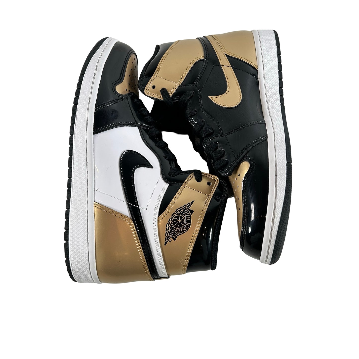 861428 007 Jordan 1 Retro High NRG Patent Gold Toe [USED] - 8 M (Used3)