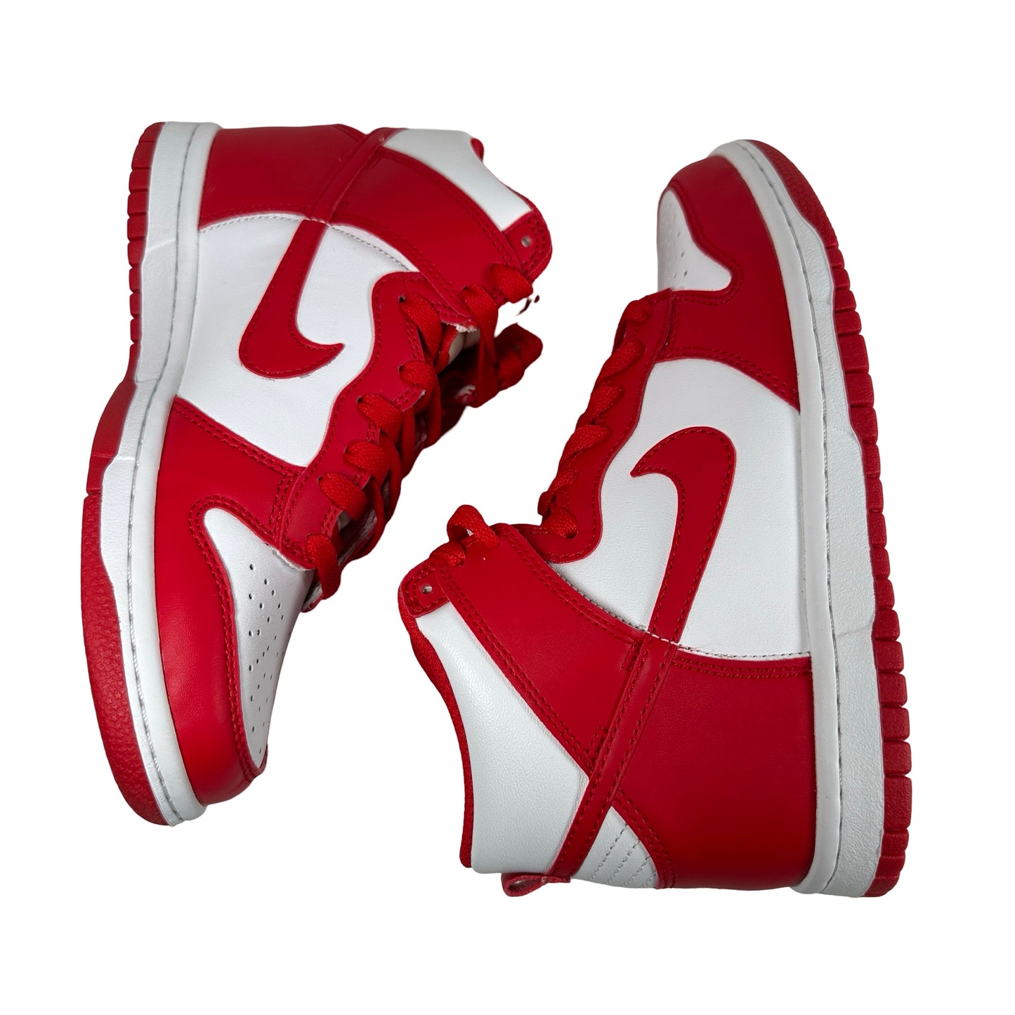 DB2179 106 Nike Dunk High Championship White Red (GS) [CONDITIONAL] - 4.5 Y (Tongues Yellowing)