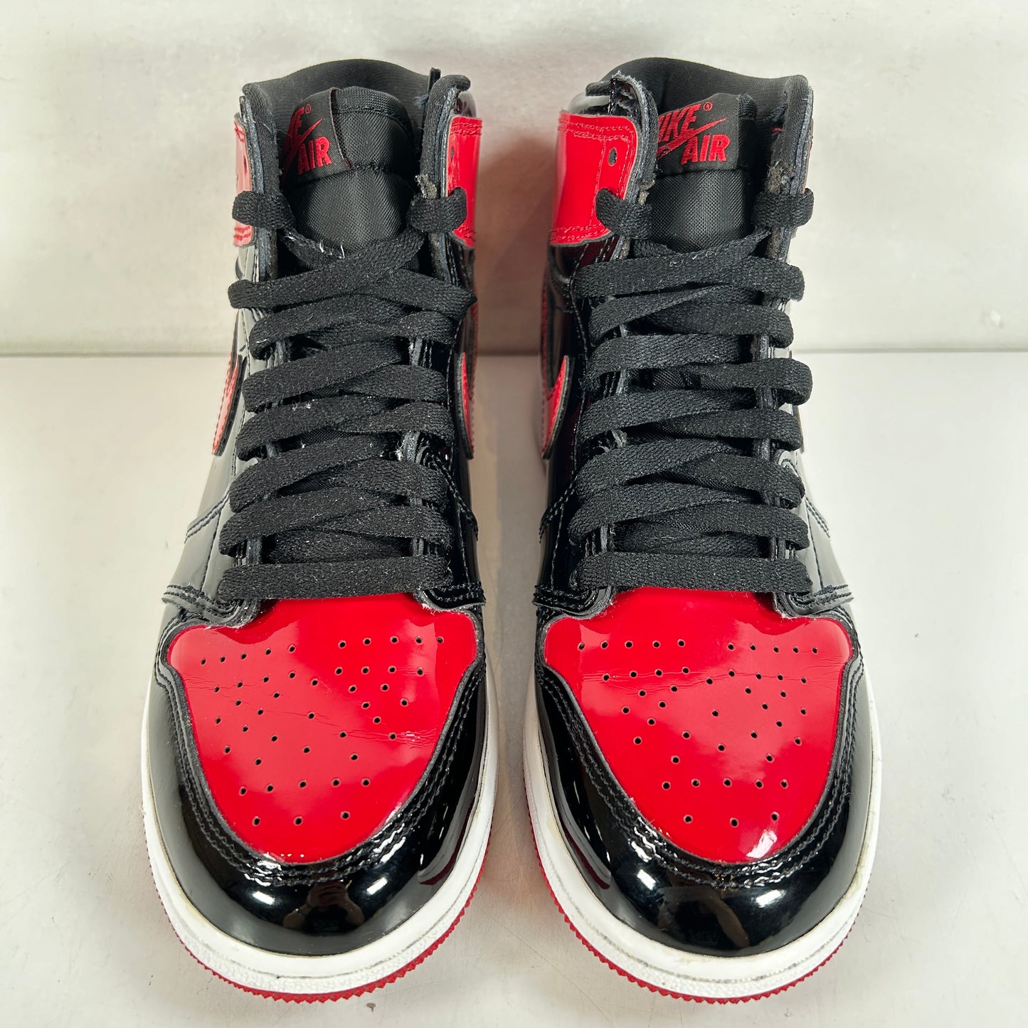 575441 063 Jordan 1 Retro High OG Patent Bred (GS) [USED] - 4.5 Y (Used)